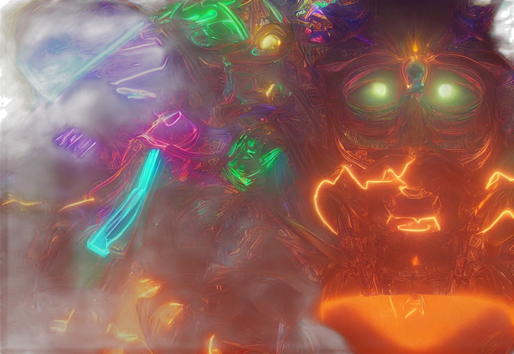 robot, concept art, 3d render, outer space transparent PNG cut-out