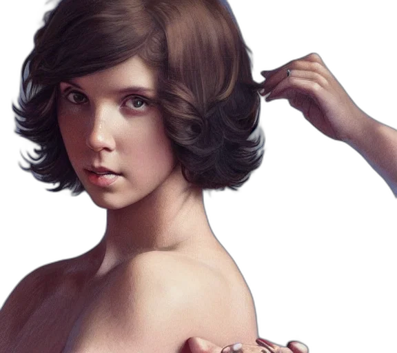 hair, dress, crown, jewelry, photorealistic, concept art, fantasy art, 3d render transparent PNG cut-out