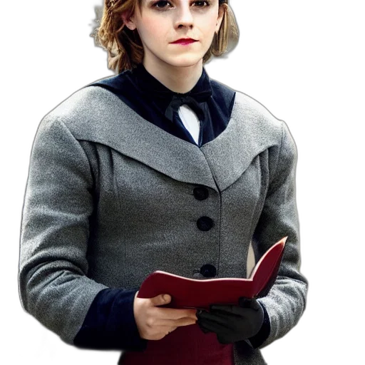 jacket, hat, face, staff transparent PNG cut-out