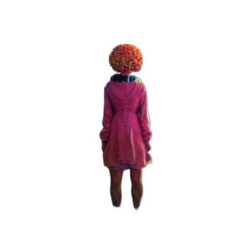 dress, jacket, hat, umbrella transparent PNG cut-out