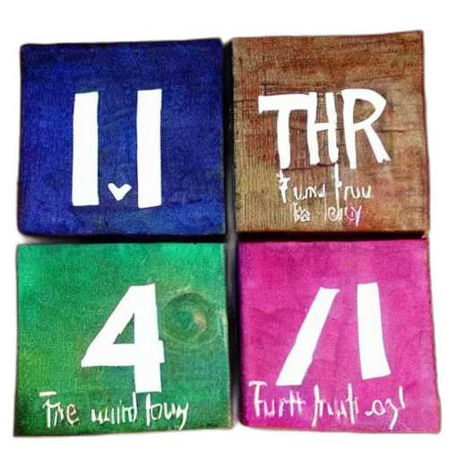 four, truth transparent PNG cut-out