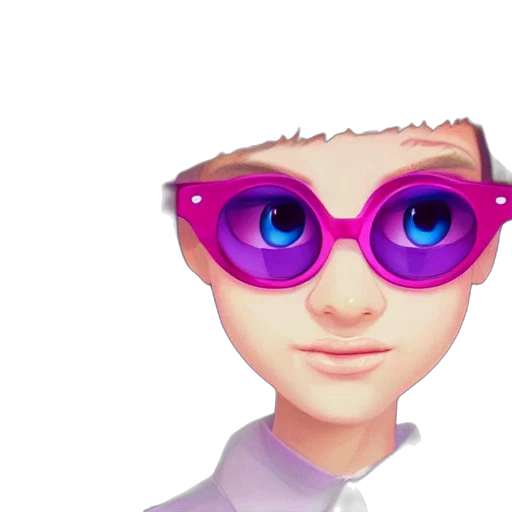 face, mask, staff, hat, 3d render, vaporwave, cartoon, concept art transparent PNG cut-out