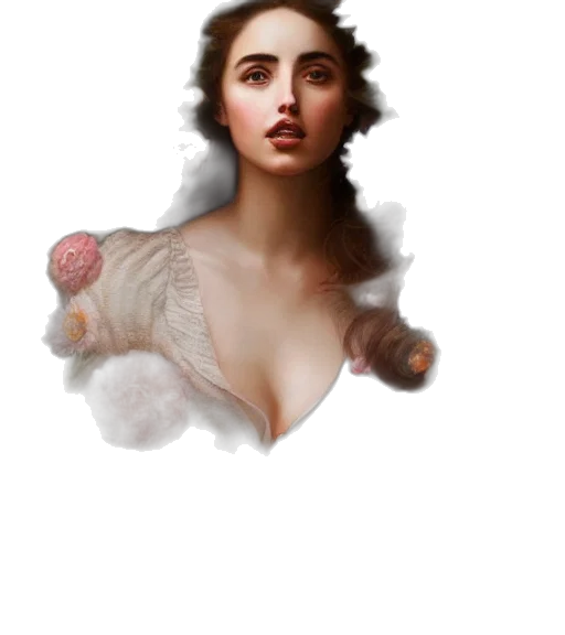 dress, face, crown, jewelry, fantasy art, photorealistic, concept art, oil painting transparent PNG cut-out