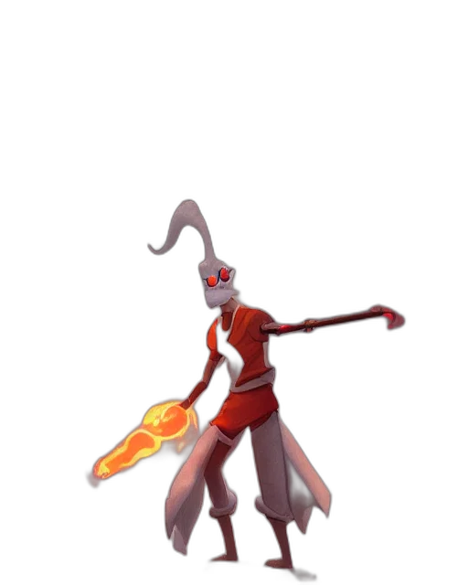 staff, weapon, sword, creature, concept art, 3d render, fantasy art, pixel art transparent PNG cut-out