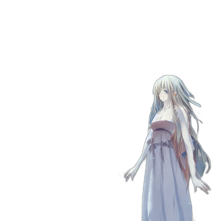 dress, sword, staff, creature transparent PNG cut-out