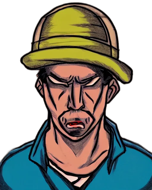 hat, face, staff, mask transparent PNG cut-out
