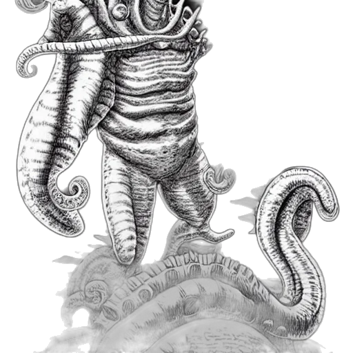 creature, dragon, staff, animal transparent PNG cut-out
