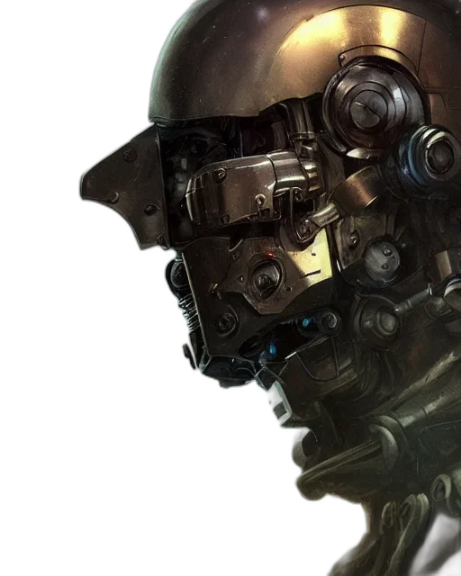 robot, face, mask, cyberpunk, concept art, photorealistic, 3d render, rugged transparent PNG cut-out