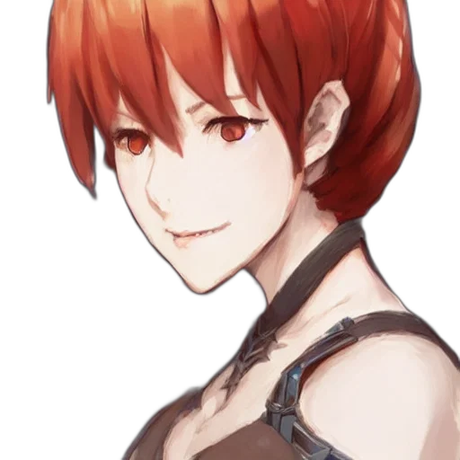 staff, face, dress, crown, anime, concept art, fantasy art, pixel art transparent PNG cut-out
