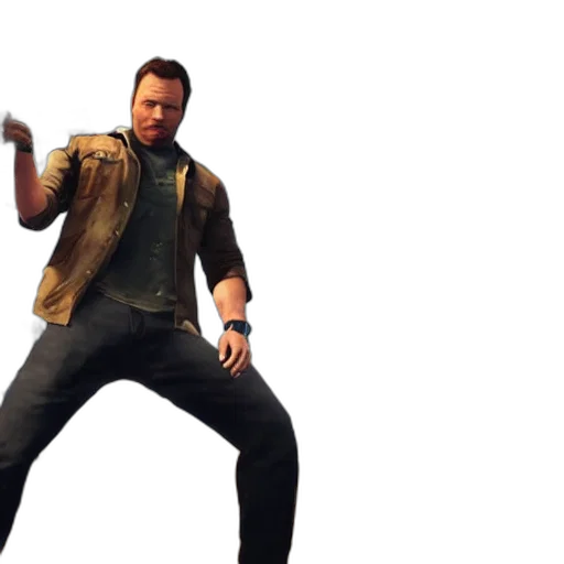 jacket, weapon, concept art, 3d render transparent PNG cut-out