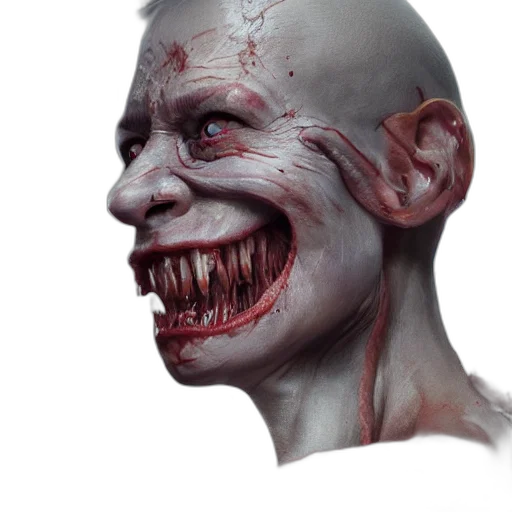 face, mask, creature, concept art transparent PNG cut-out