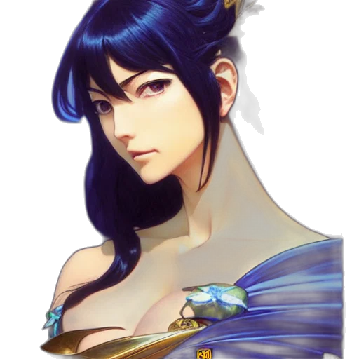 crown, face, dress, fantasy art transparent PNG cut-out