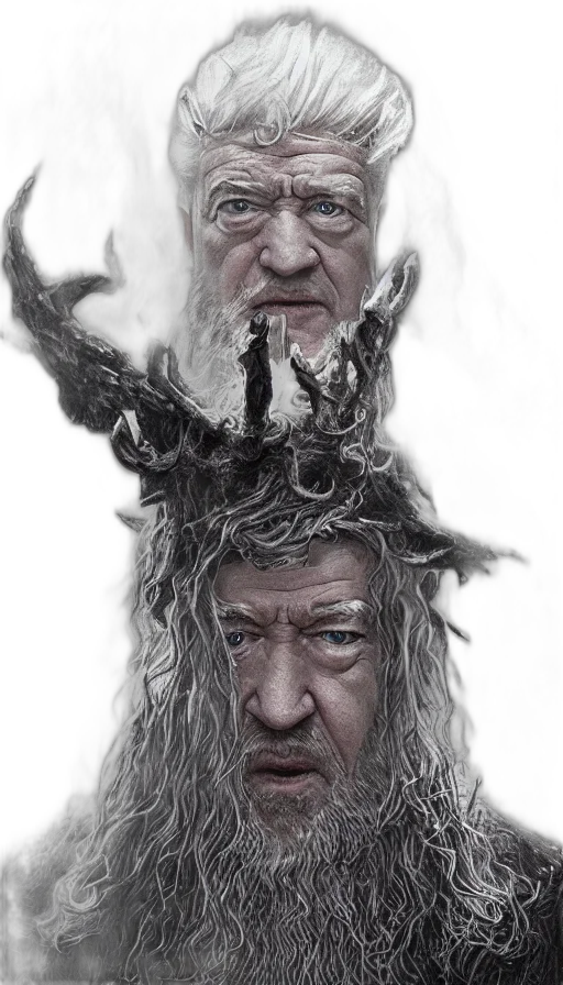 dragon, face, crown, creature transparent PNG cut-out