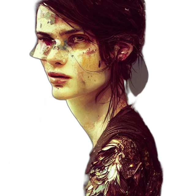 face, mask, robot, photorealistic transparent PNG cut-out