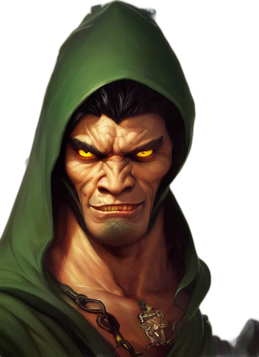 face, comic book art, concept art, fantasy art, photorealistic, green, centralized, head transparent PNG cut-out