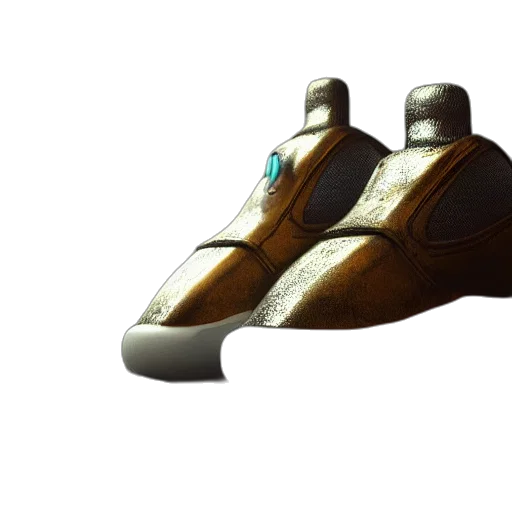shoes, robot, 3d render, concept art transparent PNG cut-out