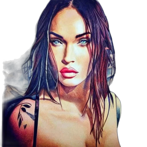 face, jewelry, weapon, photorealistic transparent PNG cut-out
