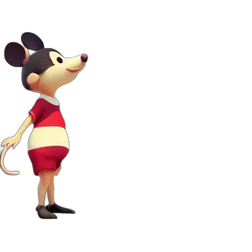 animal, staff, dress, 3d render transparent PNG cut-out