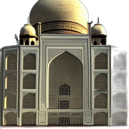 building, crown, staff, 3d render transparent PNG cut-out