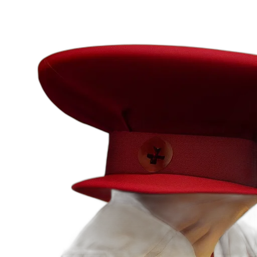 hat, staff, crown, 3d render transparent PNG cut-out
