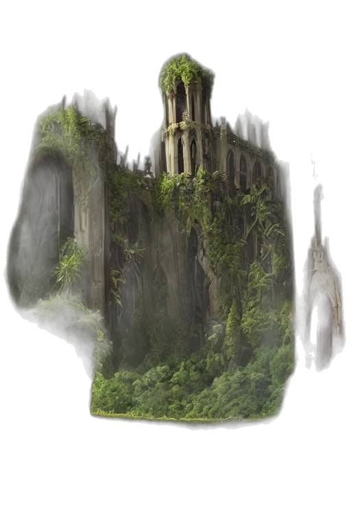tree, sword, staff, dragon transparent PNG cut-out