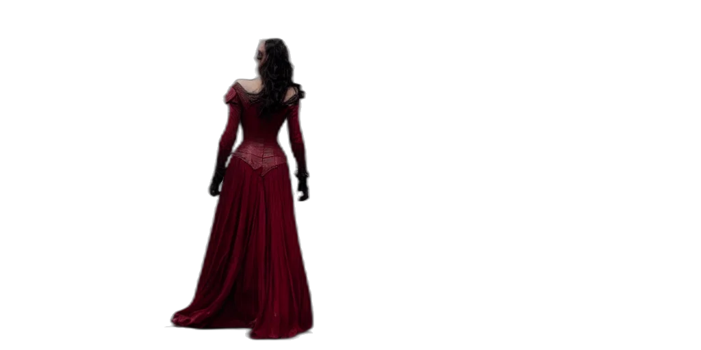 dress, concept art, 3d render, fantasy art transparent PNG cut-out
