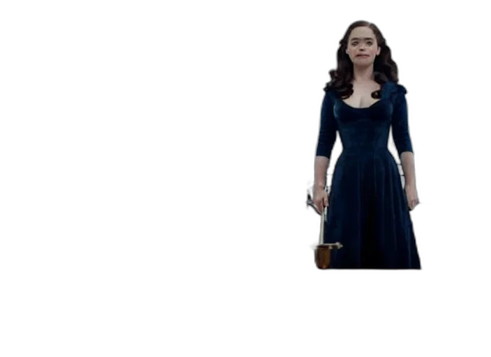 dress, staff, concept art, photorealistic transparent PNG cut-out