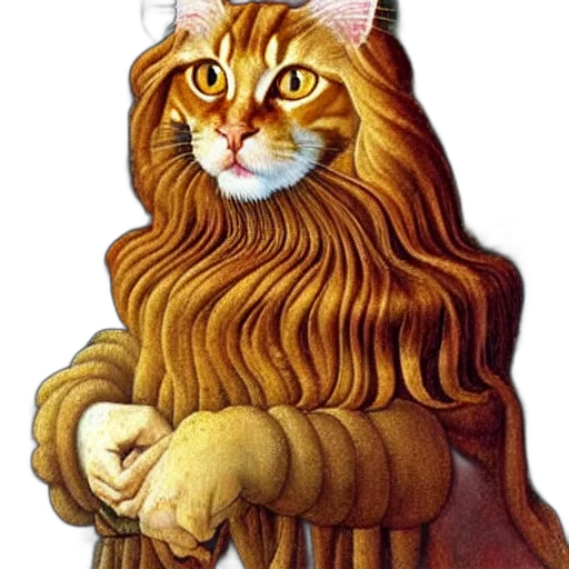 animal, crown, staff, fantasy art transparent PNG cut-out