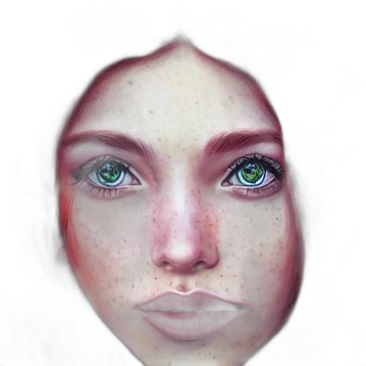 face, mask, creature, crown, photorealistic, fantasy art, watercolor, oil painting transparent PNG cut-out