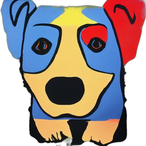 mask, jacket, animal, face, cartoon, watercolor, toy, dog transparent PNG cut-out