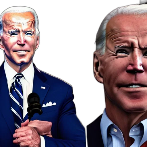 cartoon, comic book art, super, muscular, joe, biden transparent PNG cut-out