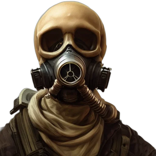 mask, face, weapon, concept art transparent PNG cut-out
