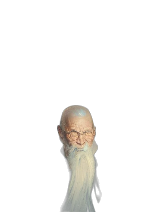 face, mask, staff, creature transparent PNG cut-out