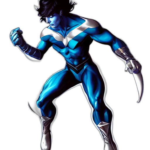 comic book art, concept art, cartoon, 3d render transparent PNG cut-out