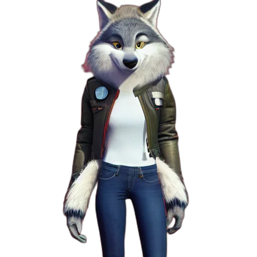 jacket, staff, animal, creature transparent PNG cut-out