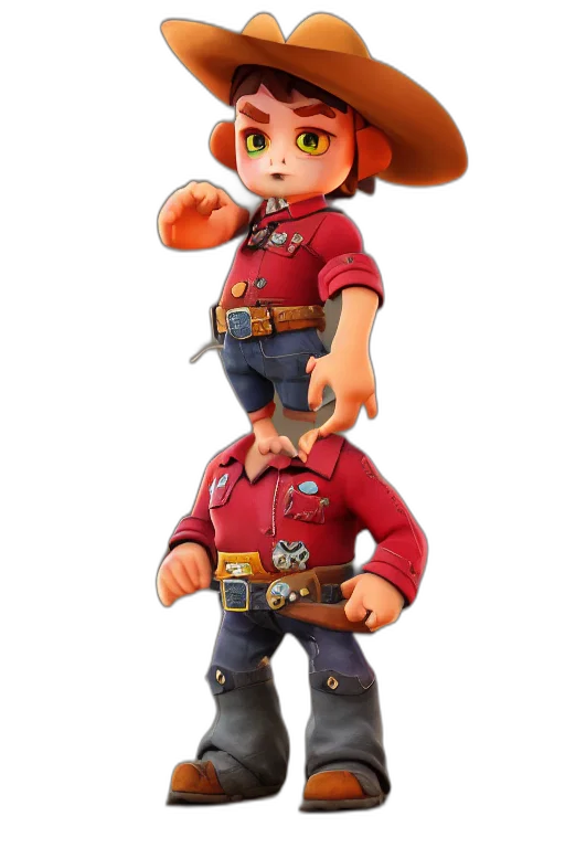 staff, hat, animal, weapon, 3d render, concept art, pixel art, fantasy art transparent PNG cut-out
