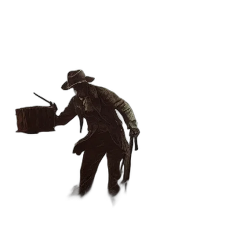 robot, staff, hat, mask transparent PNG cut-out
