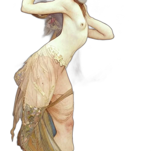 dress, staff, jewelry, crown transparent PNG cut-out