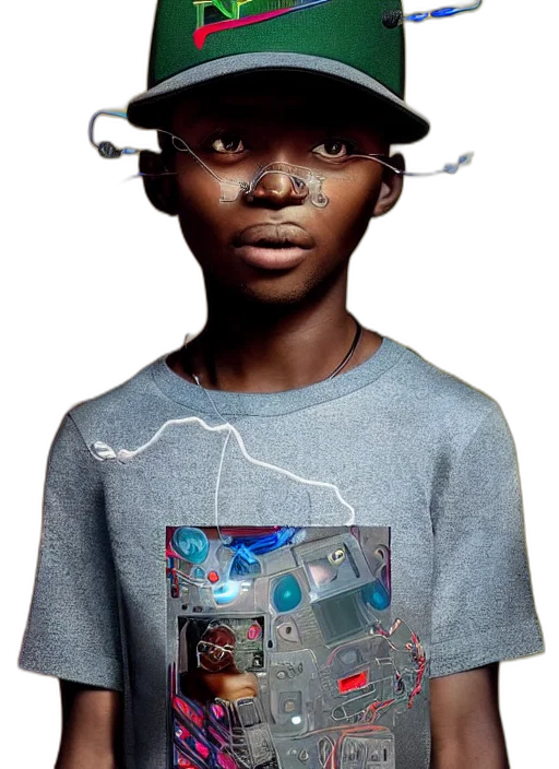 hat, face, jacket, robot, photorealistic, concept art, 3d render, vfx transparent PNG cut-out