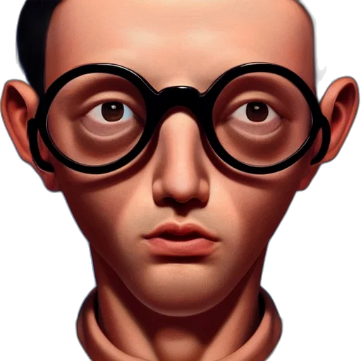 face, mask, staff, 3d render, photorealistic, cartoon, concept art, portrait transparent PNG cut-out