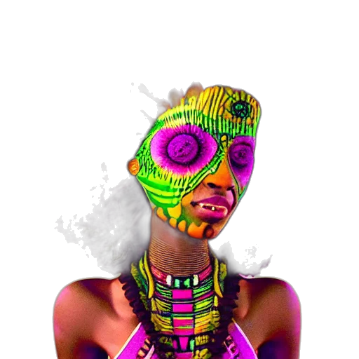 mask, face, jewelry, robot, concept art, cyberpunk, 3d render, pixel art transparent PNG cut-out
