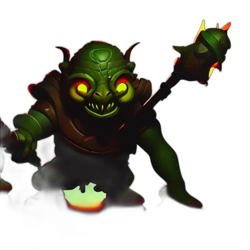 staff, creature, concept art, fantasy art transparent PNG cut-out