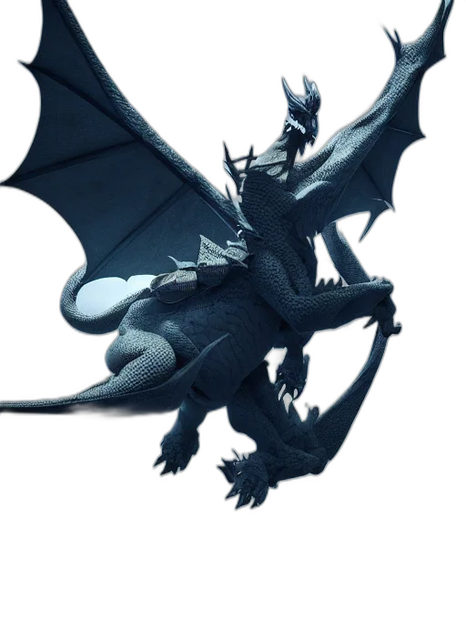 dragon, creature, animal, staff, concept art, fantasy art, 3d render, pixel art transparent PNG cut-out