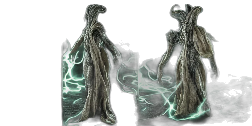creature, dragon, dress, hair transparent PNG cut-out