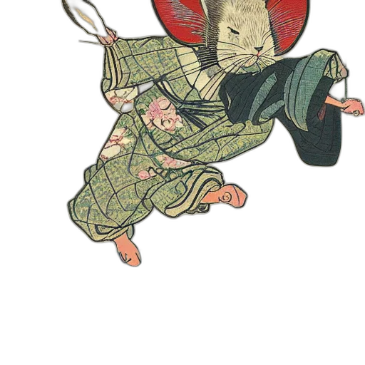 mask, umbrella, staff, dragon transparent PNG cut-out