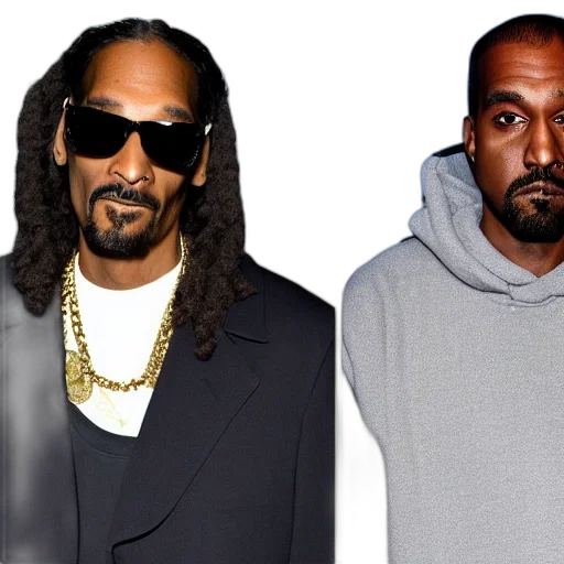 photo, snoop, dogg, kanye, west transparent PNG cut-out