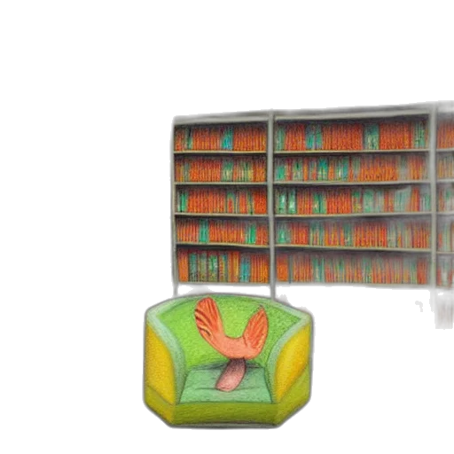 furniture, 3d render, concept art, peaceful transparent PNG cut-out