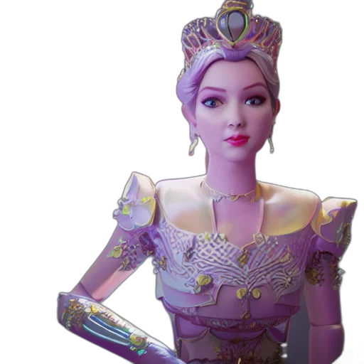 crown, jewelry, staff, 3d render, concept art, fantasy art, photorealistic, princess transparent PNG cut-out