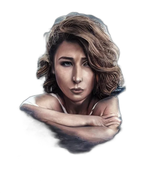 face, hair, mask, jewelry transparent PNG cut-out