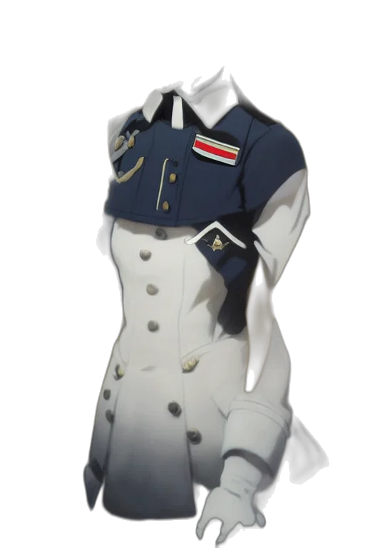 jacket, dress, staff, robot transparent PNG cut-out